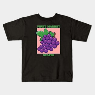 Fruit market grapes Kids T-Shirt